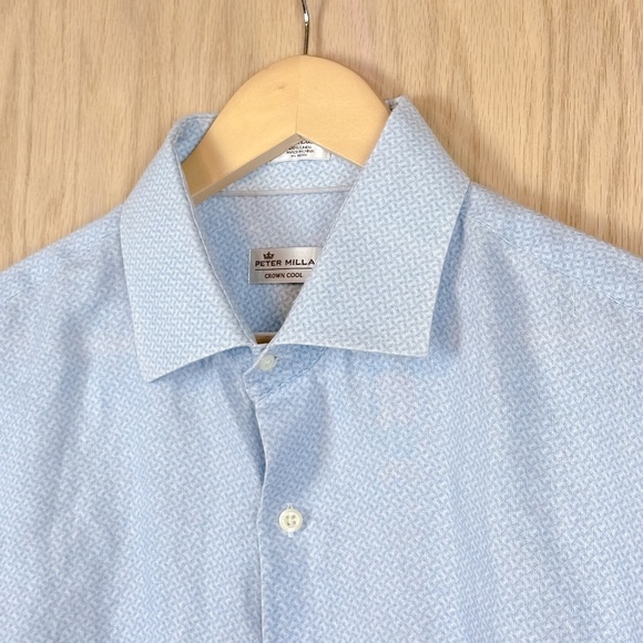 Peter Millar Crown Cool 100% Linen Button Up Shirt - Picture 3 of 12